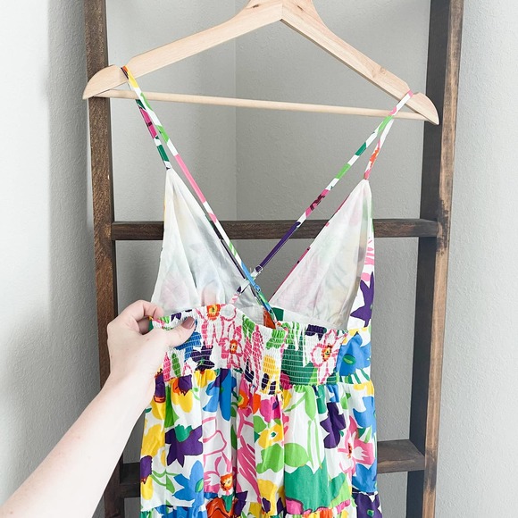 J. Crew Cotton-Poplin Button Up Dress in Vibrant Garden - Picture 8 of 12